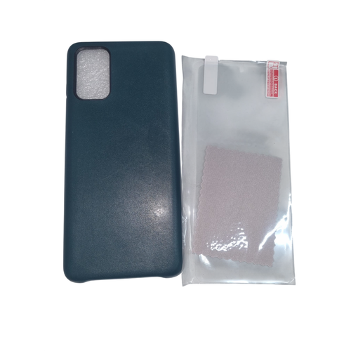 PU Leather Effect Back Case W/ Screen Protector Samsung S20 Plus - Green