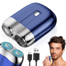 Mini Shaver USB Rechargeable Pocket Sized Portable Electric Shaver Razor For Men