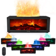 Essential Oil Flame Effect Diffuser,Home Aromatherapy, Air Humidifier LED Light