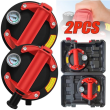 2X 8'' 200kg Heavy Duty Vacuum Suction Cup Glass Lifter Granite Sucker Pump Lift