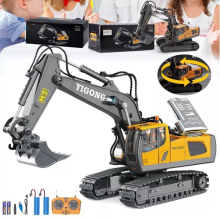 Remote Control Excavator RC Tractor Bulldozer Crawler Truck Toy Digger Car Kids