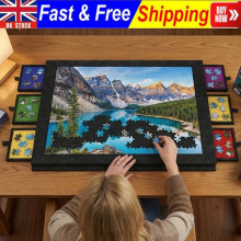 Felt Jigsaw Puzzle Board Portable Puzzle Storage Table w/ 6 Slid Drawer 1000pcs