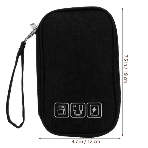 Electronic Organizer Sack for Data Cable Storage 4PCS Travel Digital Cable Pouch 1