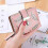 Durable Ladies' Small Leather Wallets, Available in Black, Pink & Apricot, Multi-functional, Practical and Compact 3