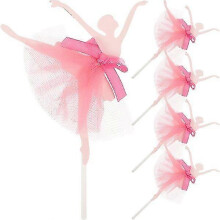 Décorations de gâteau robustes représentant une ballerine, lot de 5, formes mignonnes pour de multiples occasions