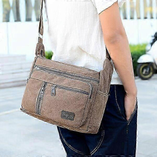 Men's Canvas Storage Sack Multi-pocket and Large-capacity, Portable and Practical 1