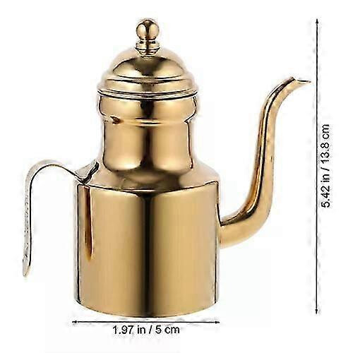 Efficient Grease Container, Stainless Steel Multifunctional Oil Container with Long Spout for Kitchen Use 1