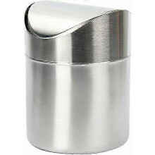 Compatible with Mini Trash Can, 12cm in Diameter and 16cm in Height, Made of 401 Stainless Steel for Durability