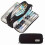 Durable Oxford Cloth Pencil Case with Three-layer Design and Multi-compartment for Stationery Storage 2
