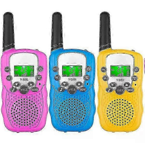 Kids Walkie-talkies, 3 Pcs, 99 Low-frequency Tones Anti-interference Communication