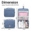 Grande beauty case da viaggio da appendere, 26 cm*22 cm*7 cm, design trasparente per un facile accesso 4