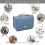Grande beauty case da viaggio da appendere, 26 cm*22 cm*7 cm, design trasparente per un facile accesso 2
