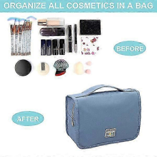 Grande beauty case da viaggio da appendere, 26 cm*22 cm*7 cm, design trasparente per un facile accesso 2