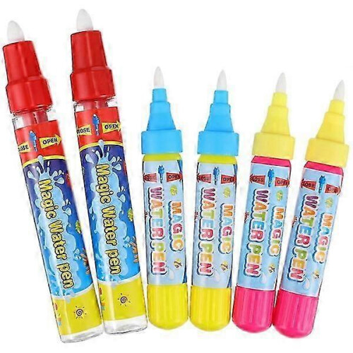 Sturdy 6-piece Graffiti Water Pens with Simplified Design Suitable for Multiple Materials 2
