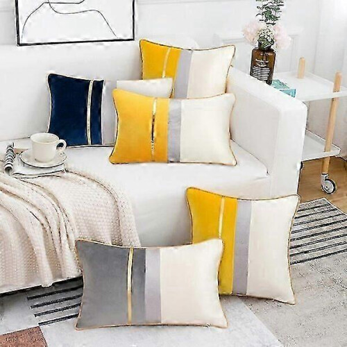 Federe quadrate resistenti, set da 2 pezzi, realizzate in velluto resistente e di alta qualità. 1