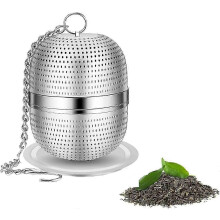 Tea Infuser, Stainless Steel Tea Infuser Mesh Tea and Herb Ball Strainer, Tea Ball Strainers Infuser with Drip Trays