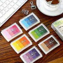 Sturdy Graduated Stamp Ink Cushions 6-piece Kit Four-color Gradient Suitable for Multiple Materials
