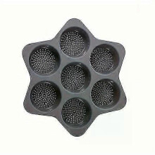 Moule à muffins en silicone à 7 cavités de 10,16 cm de diamètre, antiadhésif et facile à nettoyer