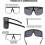 Men's Sunglasses, Black, Suitable for Multiple Scenarios and UV Protective 3