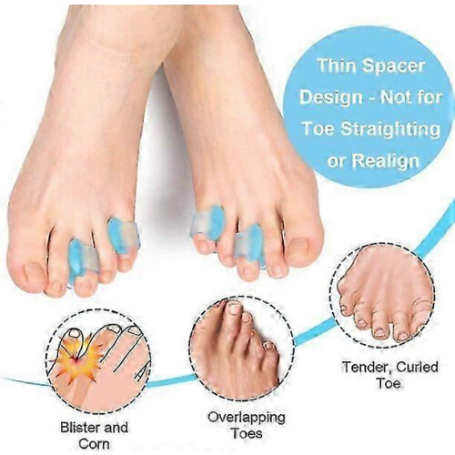 Durable Silicone Pinky Separators, 12Pcs, Comfortable & Anti-chafing 1