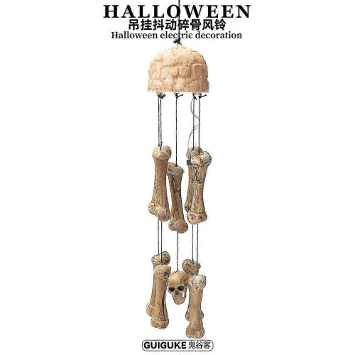 Skull Wind Chime, HL - H913, Electronically Induced Colorful Vibrating and Glowing 1