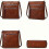 Reliable Retro Shoulder Sack with Adjustable Belt and Multi-zipper Design 4