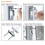 8x UPVC Window Restrictor Safety Cable Lock Wire kids Child Security locks Tools 7