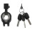 Reliable Bicycle Electronic Alarm Locks, 2PCS, Shock-resistant and Anti-theft 4