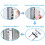 8x UPVC Window Restrictor Safety Cable Lock Wire kids Child Security locks Tools 5