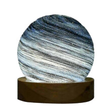 Lampe de bureau planète élégante, cadeau d'anniversaire décoratif raffiné - 8 cm à brancher