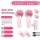 Microfono lavalier portatile rosa, 2 microfoni e 1 ricevitore per cellulare, computer, streaming live e registrazione. 5