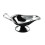 Saucière robuste en acier inoxydable, 30 cl, avec poignée, couleur argent 2