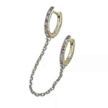 Ladies' Double Earrings, Made of Alloy, Suitable for a Variety of Outfits