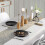 Table Runner Bamboo Texture Heat Insulation PVC Wedding Party Dining Table Runner for Bar--DarkGray 3