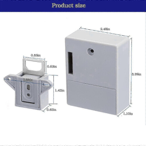 Concealed Electronic Lock DIY Installation Low Battery Alarm for Drawers and Lockers 2