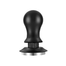 Tasseur à café efficace de 53 mm, profondeur réglable avec échelle, ressorts pour expresso, distribution de café calibrée.
