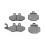 Brake Cushions Low-metallic Material, Suitable for Piaggio Spring and Sprint 150 2