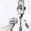 Supporto per video blog mobile, realizzato in lega di alluminio e plastica, con treppiede a scomparsa. 2