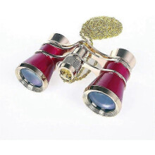Klassieke opvouwbare operakijker, verguld metalen frame, 3x vergroting, geschikt voor theaters.