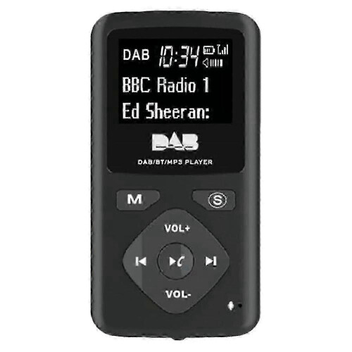 Ανθεκτικό ραδιόφωνο Bluetooth με ακουστικά FM/DAB+ Brace 3,5 χιλ., διάρκεια μπαταρίας 8 ωρών