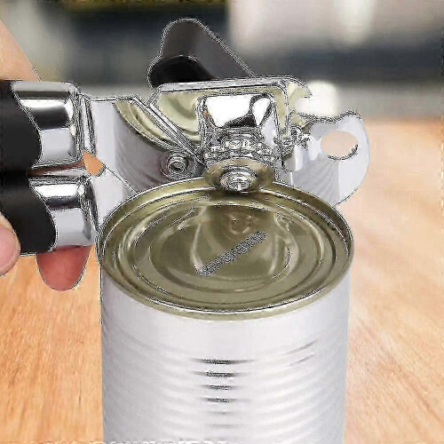 Abridor de latas e garrafas multifuncional, robusto e potente, em aço inoxidável. 2