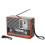 Durable Portable Retro Radio AM/FM Shortwave Bluetooth LED Flashlight Multi Scene Application 4