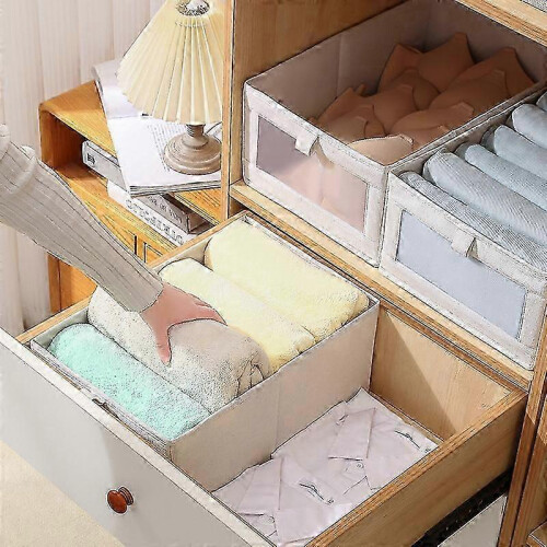Linen Storage Box, Foldable with Mesh Window, Suitable for Dormitories 2