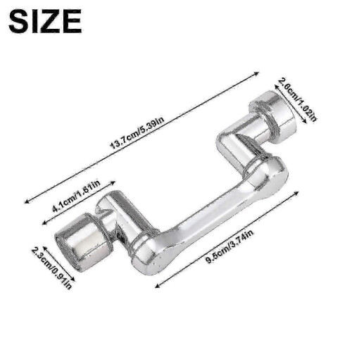 Durable 1080 Swivel Faucet with 2 Water Flows - Durable for Bathroom & Kitchen Sinks-Single Function 1