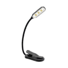 Robuste, wiederaufladbare, leichte Leselampe mit 9 LEDs, stufenloser Dimmfunktion und 3 Augenschutzmodi (Kalt)