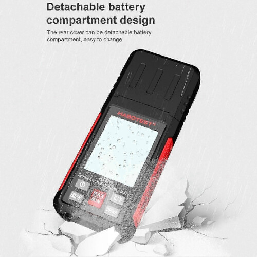 Efficient Digital Hygrometer, HT607, Four-in-one Multi-functional with Large Measurement Range 2