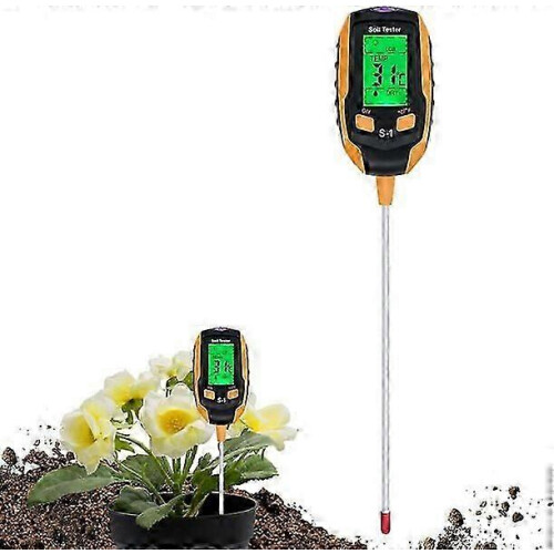 Four-in-one Soil Measuring Instrument, Multi-functional, Measures PH, Temperature, Humidity & Lightweight