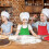 Reliable Children's Cooking Aprons, 5-piece Kit Adjustable, Multi-colored with Practical Pockets 2
