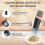 Rechargeable Electrical Salt and Pepper Grinder Kit Automatic Gravitys Grinder Adjustable Coarse-Black 2PCS 2