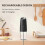Rechargeable Electrical Salt and Pepper Grinder Kit Automatic Gravitys Grinder Adjustable Coarse-Black 2PCS 3